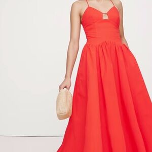 Banana Republic Vibrant Red Maxi Dress